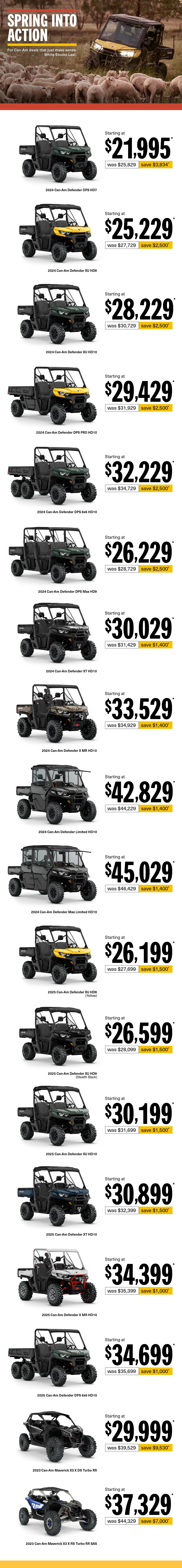 AU Can-Am Off-Road - Q3.5 Retail Program 2025